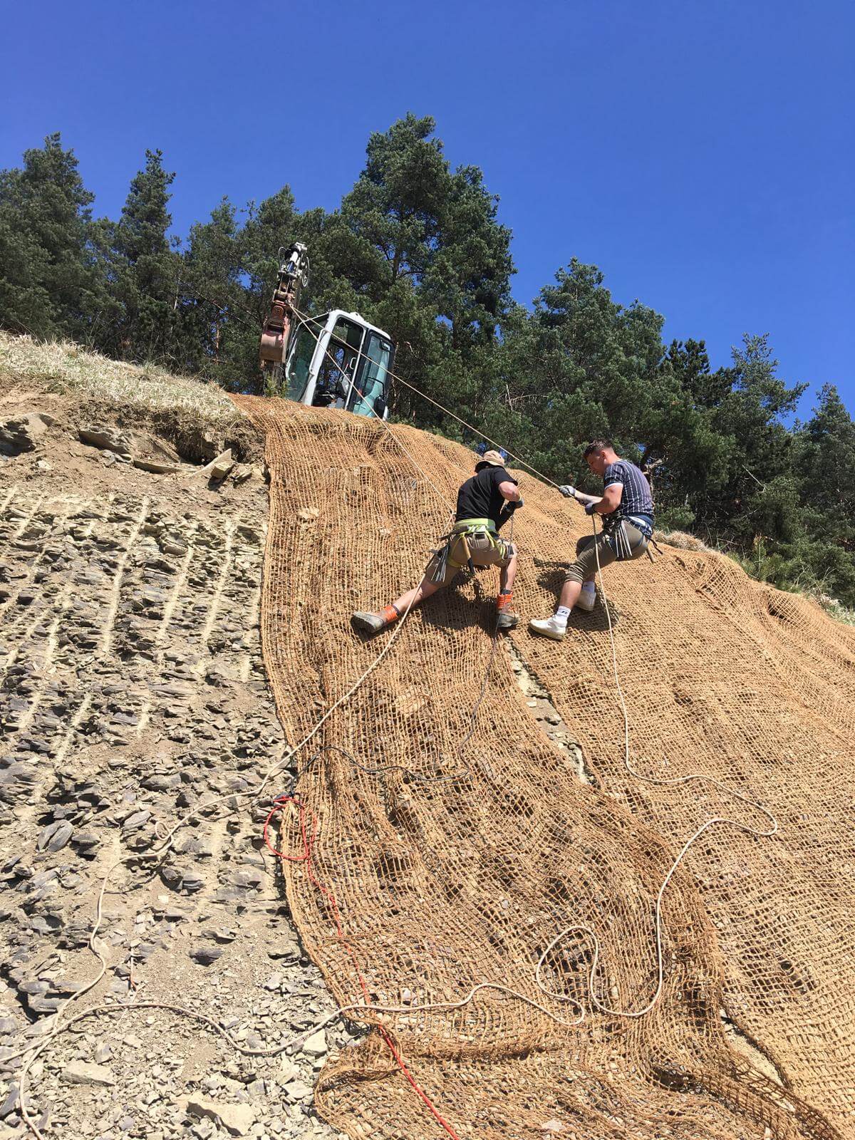 Hydroosev a spevňovanie svahu