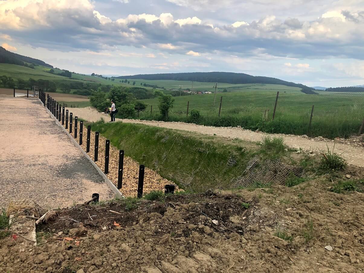 Hydroosev a spevňovanie svahu