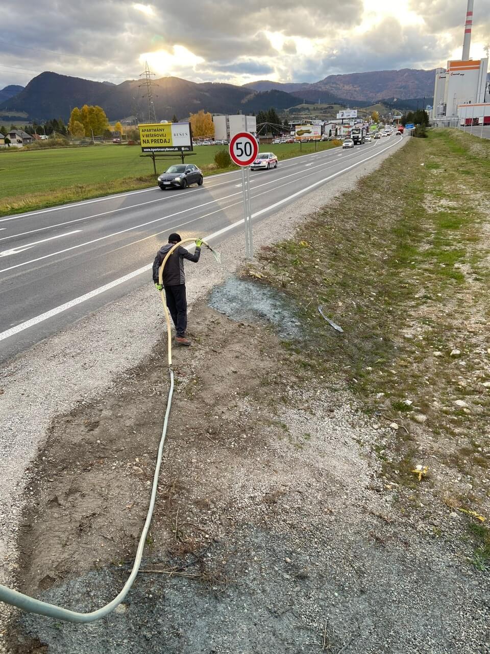 Hydroosev a spevňovanie svahu